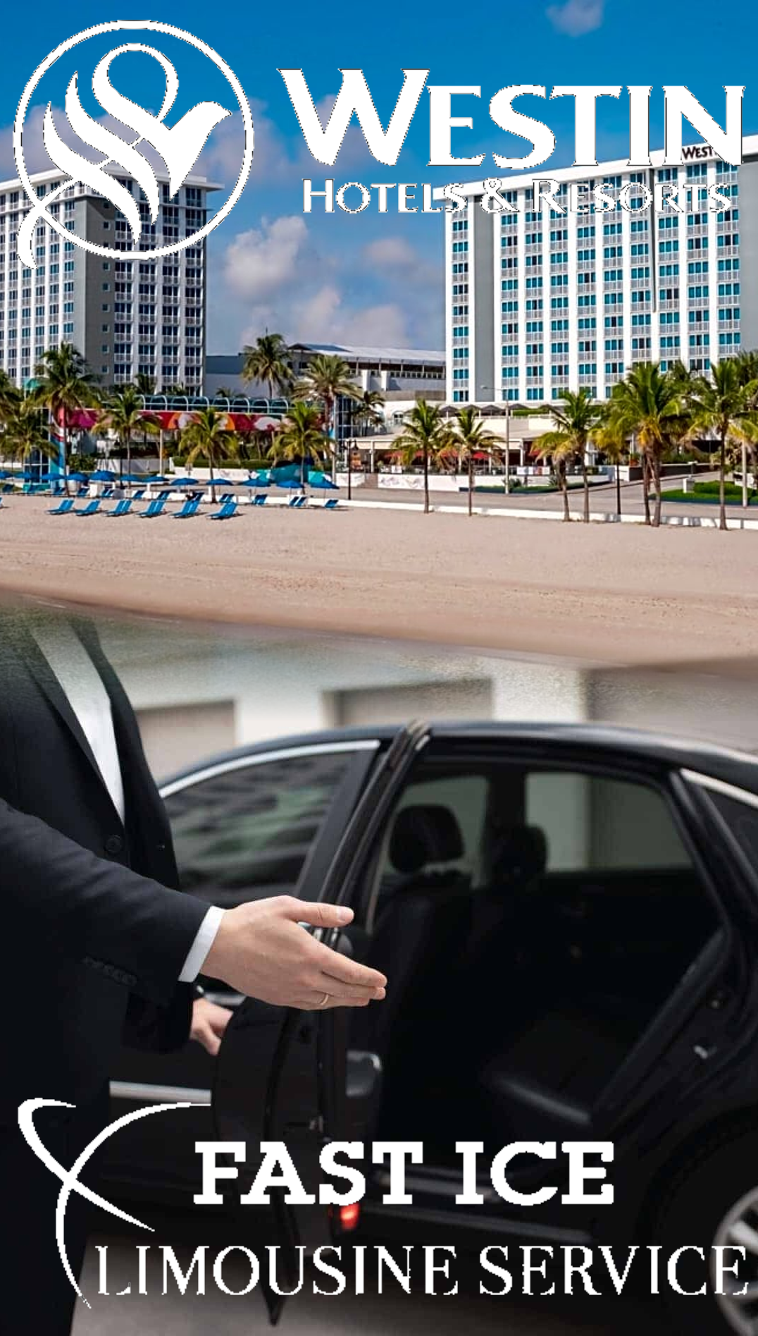 Westin Fort Lauderdale Beach Resort with luxury limousine chauffeur service